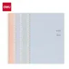 Deli LB560-1 Le Su Serie 2 Cuaderno Espiral Alto Valor de Color B5 Bloc de Notas Simple Excerptos Estudiantiles
