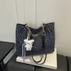 Comércio Exterior Deslocamento Fresco Tendência Estilo Preguiçoso Casual Simples Transfronteiriço 2026 Estampa Grande Capacidade Bolsa de Ombro Única Tote