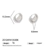 Moda Europea y Americana Estilo Retro de Alta Calidad Oro y Plata Dos Tonos Clips para Orejas Otoño e Invierno Exquisitos Simples Versátiles Nuevos Pendientes para Mujer