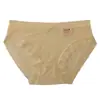 Calcinha Feminina Estilo Creme Desejo Puro 7A Algodão Puro Antibacteriano no Gancho Cintura Média Renda nas Bordas Roupa Íntima para Meninas Verão Respirável Fina