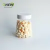Botella de plástico transparente de 280 ml frasco para regalo frasco sellado grado alimenticio para comida de mascotas frasco de plástico para frutos secos caja de plástico redonda