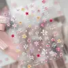 Adesivos de Unha de Boneca Hot Girl Milenar Y2K Vintage Adesivos de Unha Coração Girly Retro Japonês Flor de Lírio