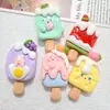 Acessórios de cabelo novos com tema de comida para sorvete DIY para crianças, acessórios de cabelo, decorações para sapatos, fivelas de sapato de desenho animado e pequenos acessórios feitos à mão