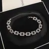 Diseño de nicho collar completo de pedrería lujo ligero Estilo avanzado cadena para la clavícula moda todo-partido Collar cuadrado de pedrería para mujer