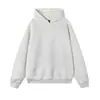 2026 Nuevo Modelo Sudadera Pesada de 400g con Doble Capucha Unisex Sin Cordones Hombros Caídos Corte Holgado Versátil Manga Larga Top Chaqueta