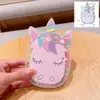 Set de dibujos animados para niños con cuentas, collar de niña, pulsera, rompecabezas, material para joyería DIY hecho a mano, bolsa, juguete, caja de regalo