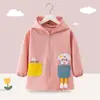 Bata para bebé para otoño e invierno, chaqueta exterior de plumón, ropa protectora anti-suciedad, delantal para niños, chaqueta gruesa con cremallera para niños mayores