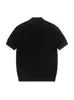 Camiseta de punto fresca de manga corta con cuello semi-alto estilo "dinero viejo" de Nanxia para hombre, nuevo modelo de verano con top ajustado texturizado