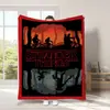 Fábrica de Origem Amazon Temu Fornecimento Exclusivo Transfronteiriço de Mantas do Filme Stranger Things, Mantas de Flanela com Tema de Terror