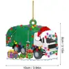 Camión Decoración Árbol de Navidad Barco de Vapor Excavadora Camión de Bomberos Jeep Colgante Regalo Fiesta de Navidad
