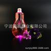 8320,400,500ml Bombilla LED Luminosa Taza Botella de Bebida Creativa con Forma de Calabaza Botella de Plástico Botella Luminosa LED