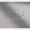 Super brilhante! Pulseira de cristal ultrafina com design de nicho para meninas, alta qualidade, luxo leve, empilhável, simples, pulseira para amigas