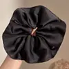 Scrunchie com vibe feminina, elástico de cabelo coreano fofo, acessório de cabelo estilo preguiçoso oversized, faixa de cabelo para coque