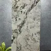 Azulejos de Piso de Pedra de Luxo Estilo Francês Preto Minimalista com Padrão de Mármore 60*120 Azulejos Cerâmicos para Hotéis e Supermercados, Azulejos Brilhantes Cor de Café