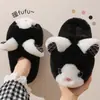 Lindas Pantuflas de Algodón para Mujer 2026 Nuevas Otoño/Invierno para Interiores Hogar Felpa Cálidas Lindas Pantuflas de Algodón para el Hogar para Damas