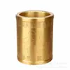 Suministro de fábrica Soporte para bolígrafos de latón patrón de carácter fu inscripción simple retro estudio oficina decoración de escritorio regalo