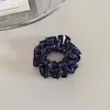 Scrunchie xadrez simples estilo coreano, elástico de cabelo versátil estilo faculdade para rabo de cavalo, elástico para coque, acessório de cabelo para mulheres