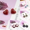 Simples Ankora Red Drop Oil Love Ear Buckle Retro Fashion All-match Brincos Leves Luxo High-end Elegantes Brincos para Mulheres