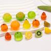 Paisaje en Miniatura Simulación Frutas Luminosas Verduras Comida Juguete Figura de Resina Pinza para el Cabello Decoración DIY Accesorios Figura Pequeña Tridimensional