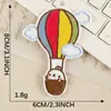 Parches Bordados de Moda en Stock con Palmeras y Globos Aerostáticos, Parches Listos para Enviar, Accesorios para Ropa, Parches de Tela