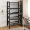 Estante de cocina de pie multiestante para almacenamiento de verduras estante multiusos para artículos varios del hogar contra la pared estante de almacenamiento de bocadillos