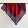 Lenço Feminino 2026 Primavera Novo Estilo Coreano Bloco de Cores Retrô Grafite 90 Lenço Grande Versátil Lenço de Pescoço Lenço de Seda Xale Algodão Linho