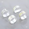 Hebilla para Servilleta Anillo para Servilleta Exquisito y Sencillo Anillo para Servilleta de Resorte Doble Perla Anillo de Tela de Moda para Hotel Hebilla para Comida Occidental