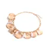 Diseño de Moda Perla Barroca Pieza de Metal Colgante de Borla Collar Cadena para Clavícula Tejida a Mano Retro Europeo y Americano