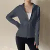 Chamarra Profesional de Pilates y Yoga para Mujer con Doble Cremallera, Forro Polar de Primavera, Engrosada, Cálida, Adecuada para Correr, Ejercicio y Fitness