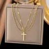 Collar Transfronterizo para Mujer, No se Desvanece, Lujo Ligero, Exquisita Cadena para Clavícula de Nicho, Joyería de Cadena para Clavícula de Alta Gama para Mujer