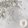 K9 Accesorios de Pedrería para Uñas Tendencia Blanca Mini Base Sin Fondo Pila de Pedrería Bola de Pedrería Terminada Decoraciones para Uñas