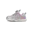 Zapatos Deportivos para Niñas 2026 Primavera/Otoño Estilo Nuevo Hebilla Giratoria Zapatos de Arroyo para Exteriores Infantiles Malla Transpirable Suela Suave Zapatos para Correr