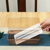 Caja de almacenamiento para juego de té con tapa, tazón de té, estante para guardar té, taza grande, caja de almacenamiento para ceremonia del té, escurridor, estante de almacenamiento, vajilla de cocina