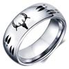 Joyería Transfronteriza Europea y Americana Amazon Cabeza de Ciervo y Pista Anillo de Diamantes de Acero Inoxidable para Hombre Joyería al Por Mayor