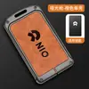 Para el juego de llaves de coche Weilai ES6 ES8 EC6, tarjetero con hebilla para llave de coche NFC, carcasa de metal de alta calidad para hombres y mujeres