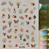Pegatinas para Uñas con Flores de Acuarela Lote Mixto Múltiples Estilos 3D Artístico Lente de Teléfono Pegatinas en Relieve DIY Estilo SL
