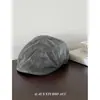 Nuevo Otoño Temprano Estilo Vintage Retro Old Money Gorra de Newsboy de Cuero Desgastado para Mujer Sombrero de Artista Adelgazante Facial de Moda