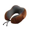 Almohada de Viaje de Espuma Viscoelástica Almohada Cervical en Forma de U Almohada Cervical para Siesta de Oficina Almohada de Rebote Lento Avión Coche Dormir Almohada en Forma de U