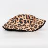 Chapéu de Pescador Masculino e Feminino com Estampa de Leopardo Nova Transfronteiriça Casual Chapéu de Sol Personalizado Proteção Solar Chapéu Balde Moda Combina com Tudo