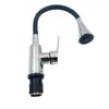 Grifo de Cocina Universal para Tubería Fría y Caliente de Colores Plano de Tres Vías para Fregadero, Lavadero, Lavabo de Verduras, Grifo Doméstico Giratorio