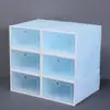 Caixas de Armazenamento Visuais Transfronteiriças, Caixas de Sapato Estilo Simples, Venda Direta de Fabricantes, Armários Organizadores de Sapato de Plástico, Caixas de Exposição Atacado