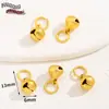 Pingente Sino Tradicional Estilo Chinês Banhado a Ouro 18K Joias Artesanais DIY Sino Aberto Banhado a Ouro 18K