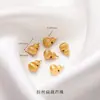 Accesorios de cobre chapados en oro de 24 quilates, exquisitos accesorios huecos calados, componentes de joyería hechos a mano para DIY, pulsera collar de calabaza