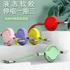 Preço baixo em toda a rede cabo de dados retrátil três em um carregamento rápido logo impresso macaron cabo de carregamento um para três