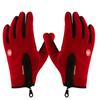 Luvas Quentes à Prova de Frio de Outono e Inverno com Tela Sensível ao Toque e Forro de Veludo Rock Brothers Luvas Antiderrapantes e Anticongelantes Luvas para Pilotar Motocicleta