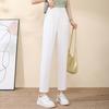Pantalones Cortos de Seda de Hielo para Mujer 2025 Nuevo Verano Delgados de Cintura Alta Moda Pantalones Leggings para Salir Pantalones Harlan