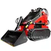Cargadora compacta de cuatro ruedas motrices con dirección deslizante, carretilla elevadora multifuncional de ingeniería y agrícola, equipo especializado para la limpieza de nieve municipal y de jardines