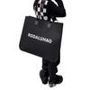 Celebridad de Internet Xiaohongshu Bolso de Fieltro Casero con Letras Capacidad Extra Grande Moderno Bolso Cruzado de Hombro Abierto Caja de Regalo Corporativa