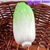 Modelo de frutas y verduras de plástico falsas maíz pepino verde comida muebles de alacena de cocina accesorios de juego de educación temprana