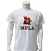 Camiseta Electoral Angoleña Transfronteriza Camiseta Promocional Camiseta Cultural Poliéster Secado Rápido Tela Bird-Eye Manga Corta Camiseta de Campaña para Votar